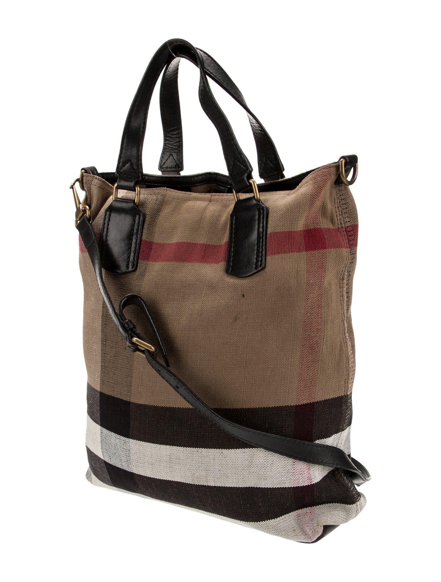 Burberry Mega Check Bucket Bag